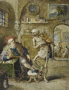 Frans Francken II Der Geigende Tod oil